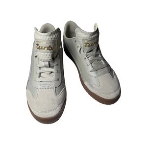 Puma x Porsche Legacy Club 5v5 Lux Sneakers Beige Gold Men's Size 10.5